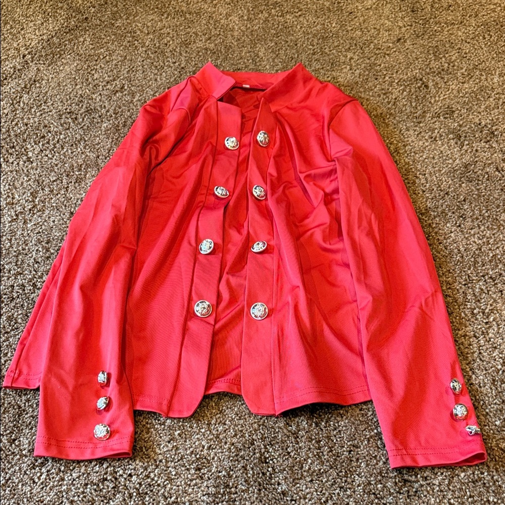 Red Button-Up Jacket